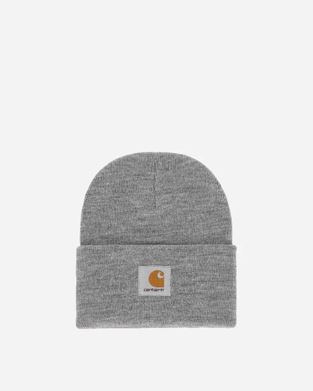 Acrylic Watch Hat Grey Heather