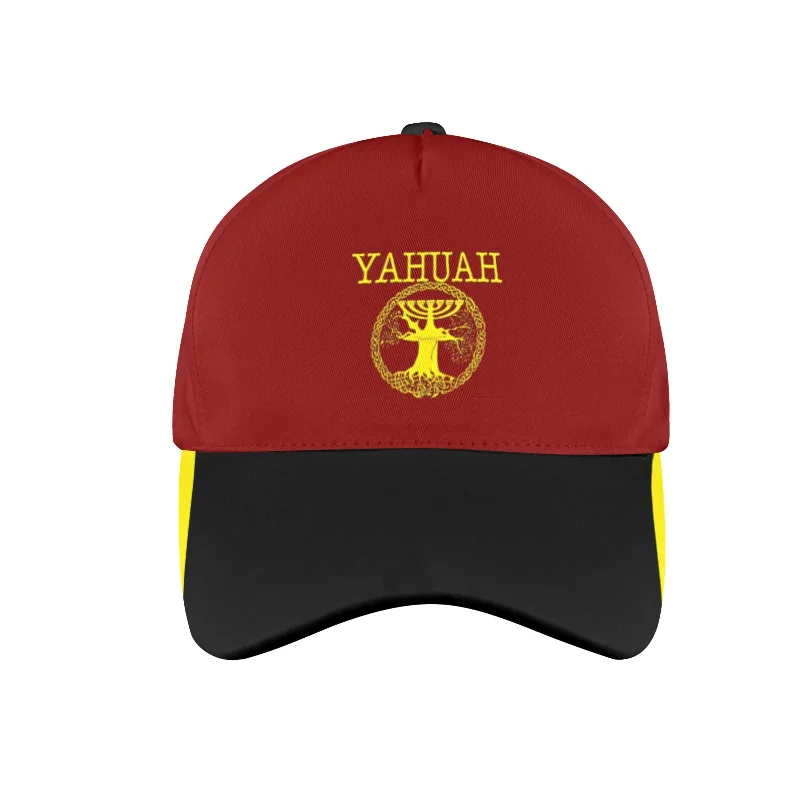 Yahuah-Tree of Life 02-01 Red Designer Baseball Cap