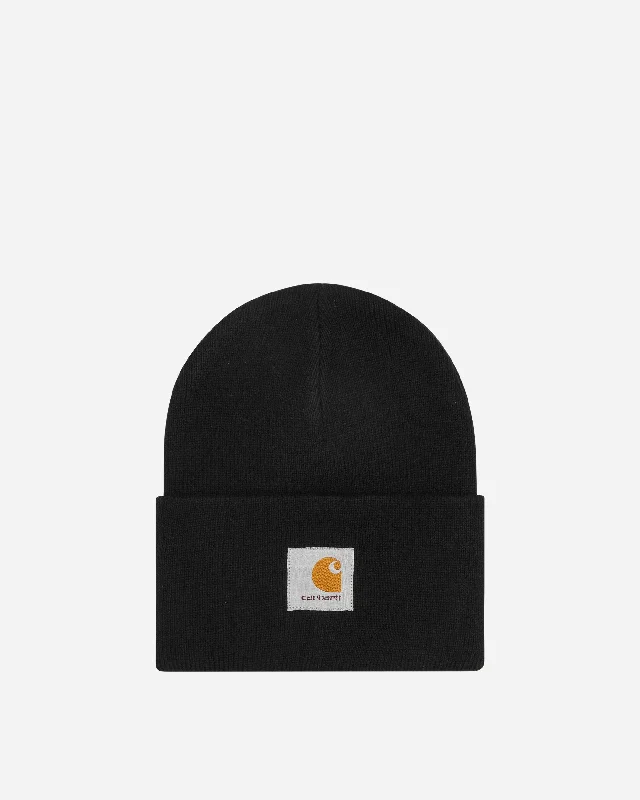 Acrylic Watch Hat Black