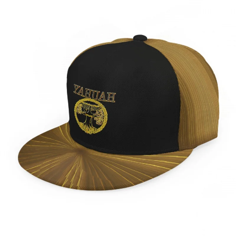 Yahuah-Tree of Life 02-03 Voltage Designer Flat Brim Baseball Cap