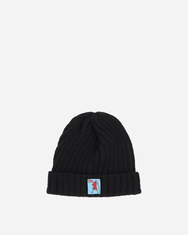 5G Wool Knit Cap Black