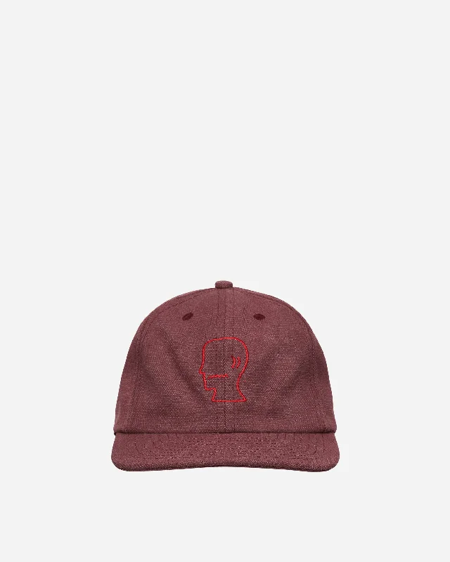 Washed Twill Logohead Hat Raspberry