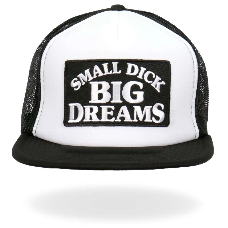 Hot Leathers Small Dick Big Dreams Snap Back Trucker Hat GSH2039