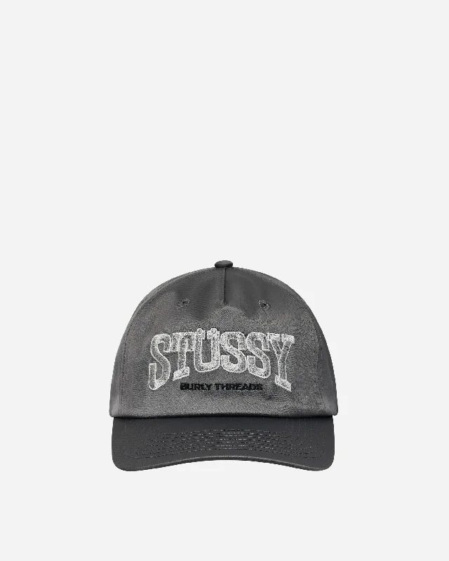 Burly Threads Snapback Cap Grey