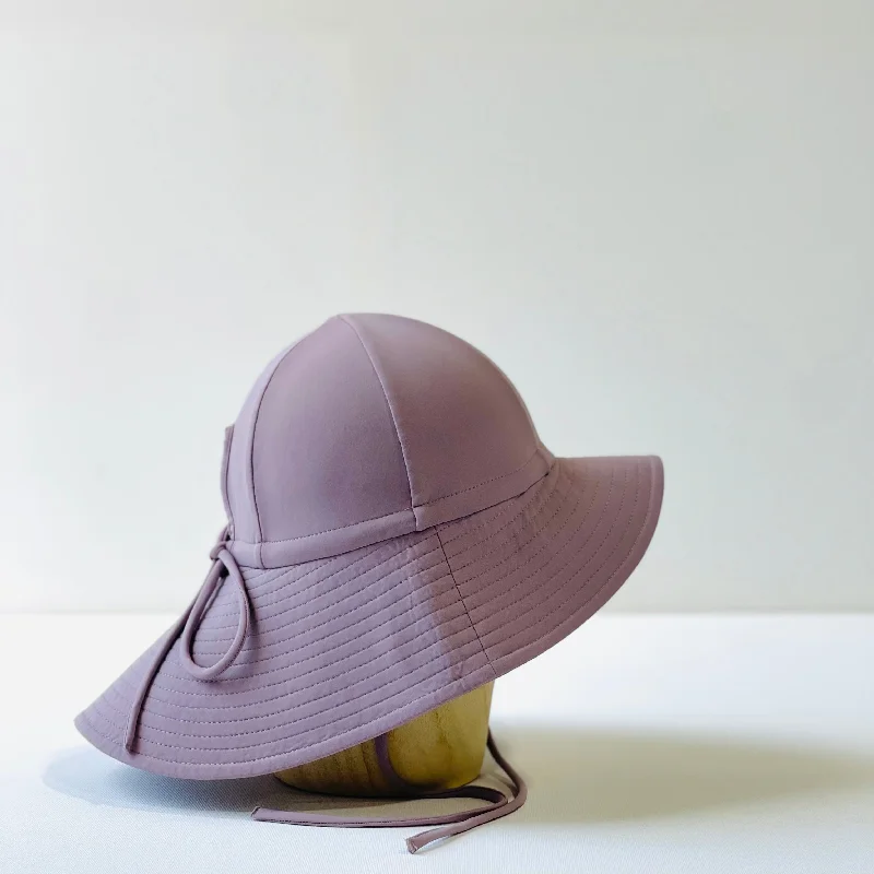 floppy hat | swim | mauve