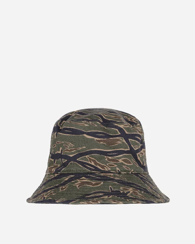 Barbed Wire Camo Bucket Hat Khaki