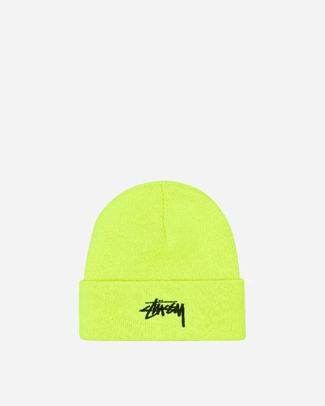 Stock Cuff Beanie Safety Yellow