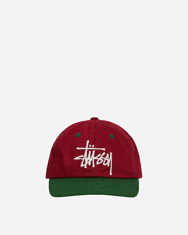 Low Profile Big Basic Cap Maroon