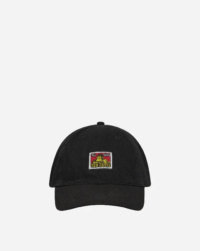 Cotton Twill Baseball Cap Black