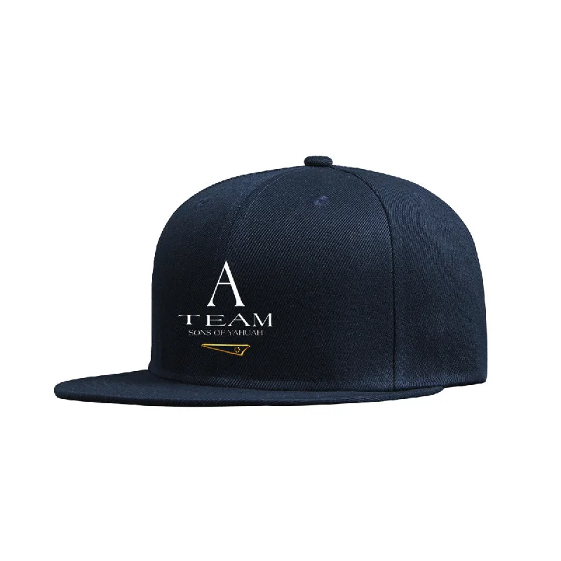 A-Team 02-01 Men's Designer Flat Brim Baseball Cap (4 colors)