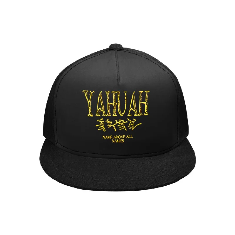 Yahuah-Name Above All Names 01-02 Designer Flat Brim Baseball Cap