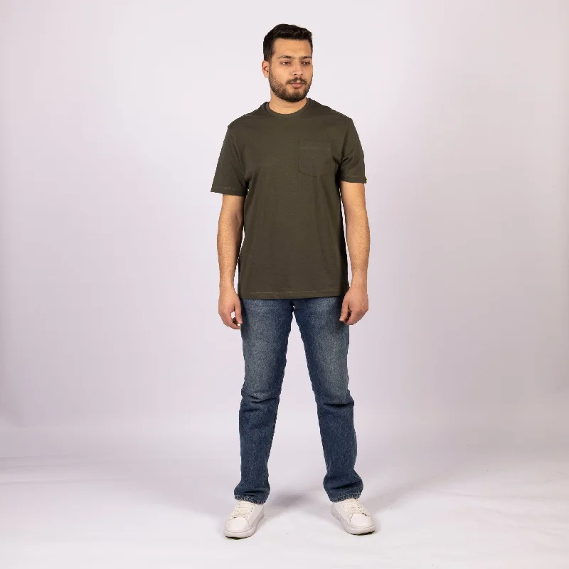 Army Green | Pocket Adult Tshirt