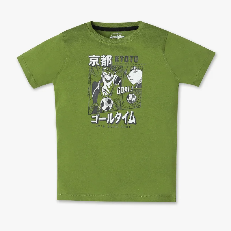 Boys Regular Fit Graphic T-Shirt