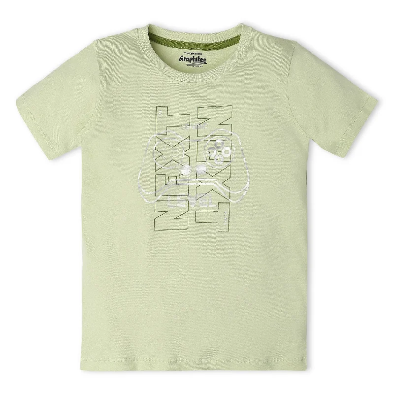 Boys Regular Fit Graphic T-Shirt