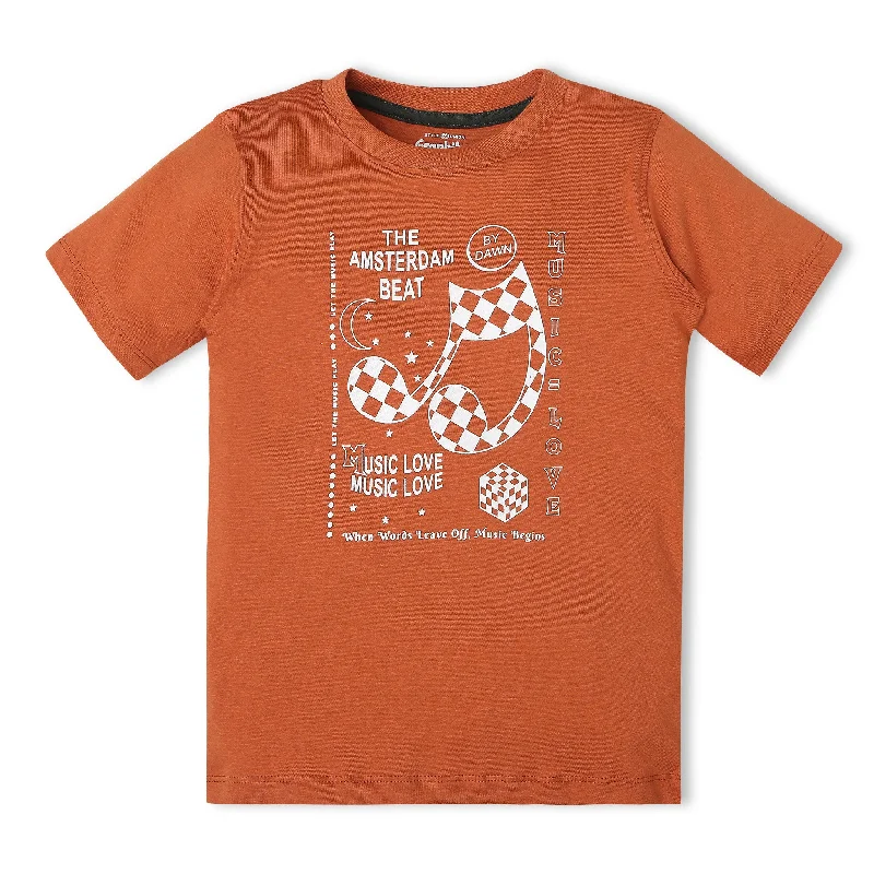 Boys Regular Fit Graphic T-Shirt