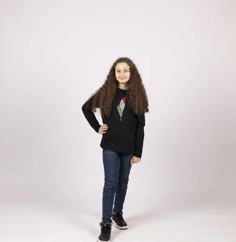 Palestine Arabia | Kids Graphic Longsleeve Tshirt