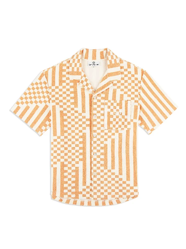 Piastrella Terry Cabana Shirt- Canyon Sunset