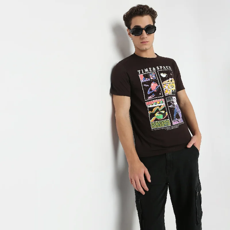 Large Graphic Tees - Cotton Jersey Regular Fit T-Shirt # Value Price