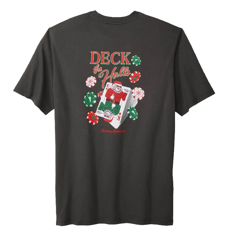 Tommy Bahama Big & Tall Deck The Halls T-Shirt - Coal