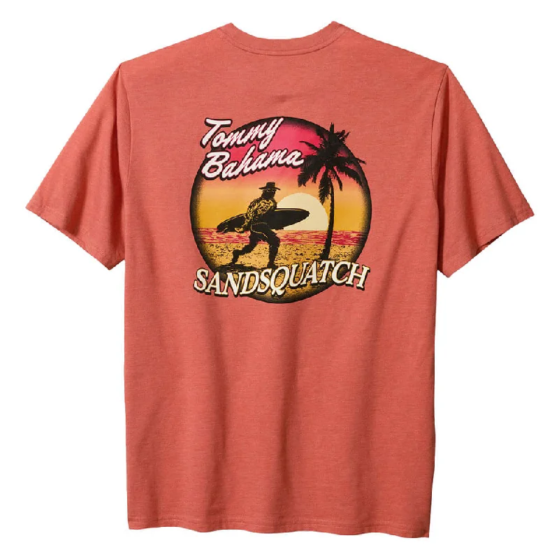 Tommy Bahama Sandsquatch Pocket T-Shirt - Red Ginger Heather