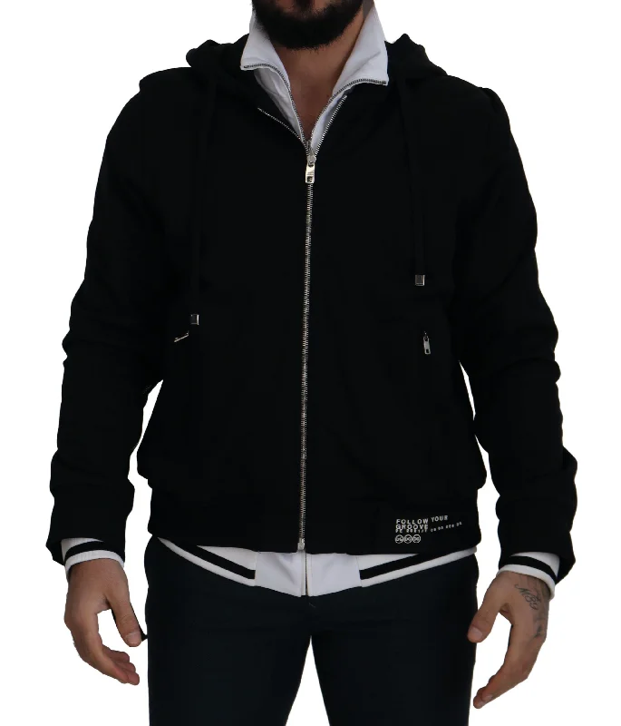 Dolce & Gabbana Elegant  Bomber Jacket with Men's Hood