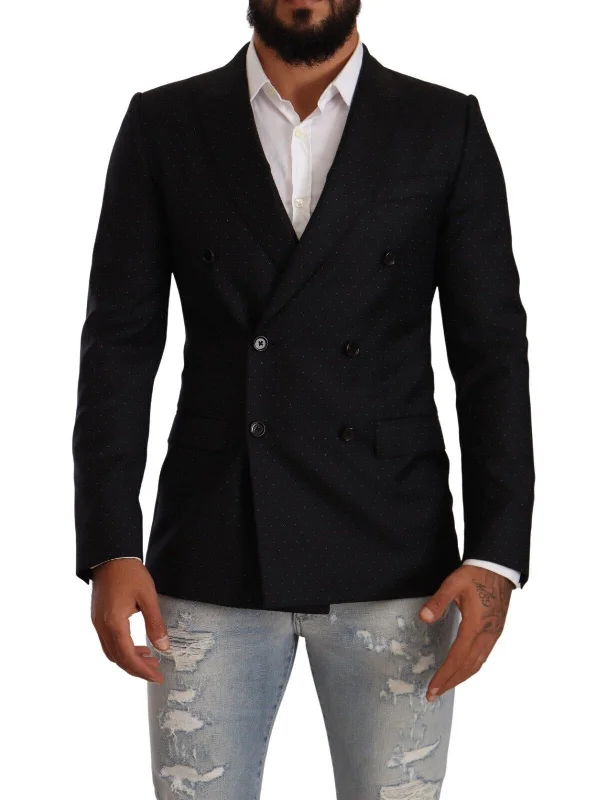 Dolce & Gabbana Elegant  Dotted Formal Men's Blazer