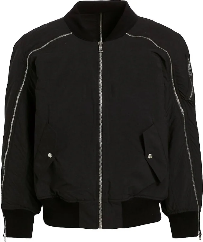 Issac Bomber Jacket In Black