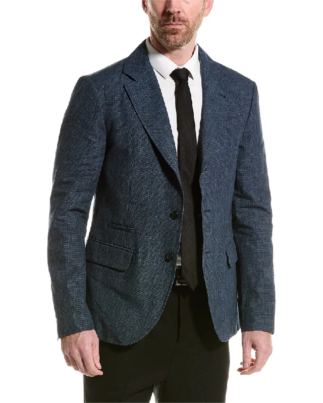 John Varvatos Slim Fit Linen-Blend Jacket