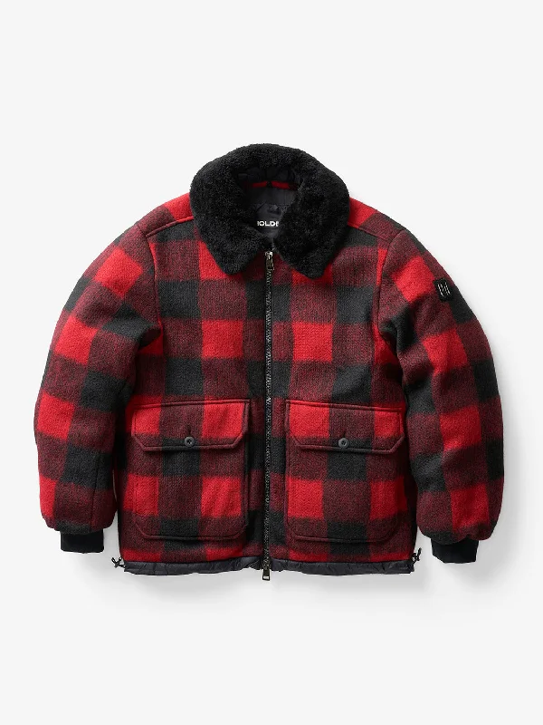 M Down Field Jacket - Black Plaid