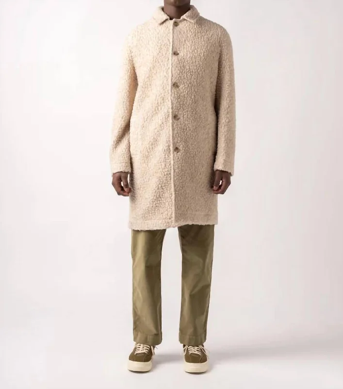 Men's Edinburgh Wool Overcoat In Oatmeal