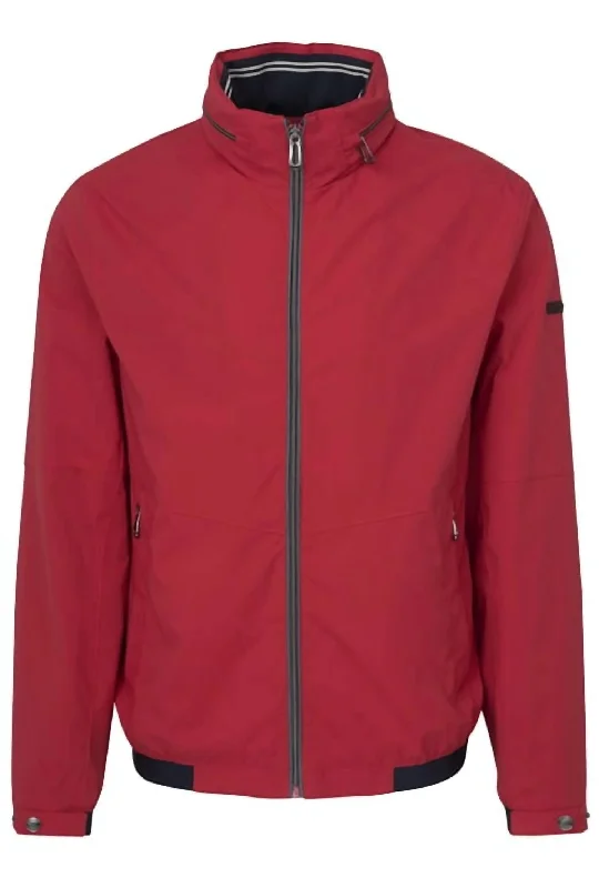 Men's Light Jacket In Red