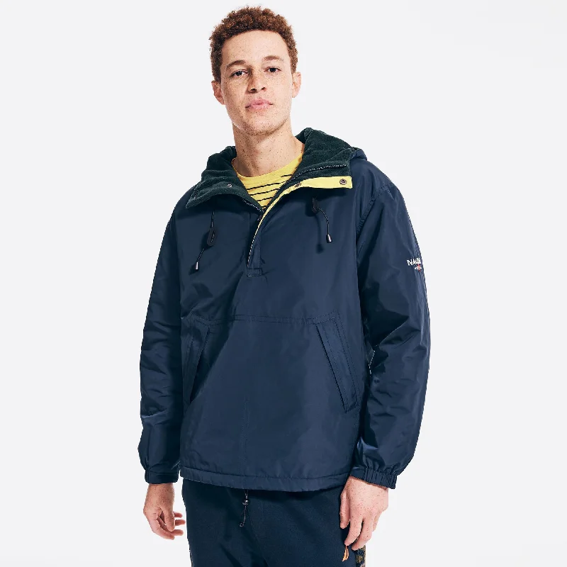 Nautica Mens Sustainably Crafted Reversible Anorak Jacket