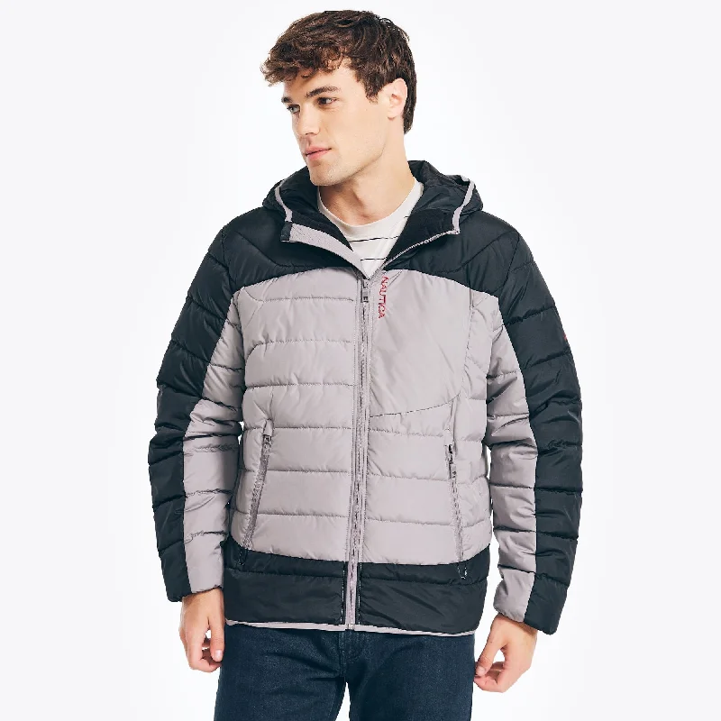 Nautica Mens Sustainably Crafted Tempasphere Puffer Jacket