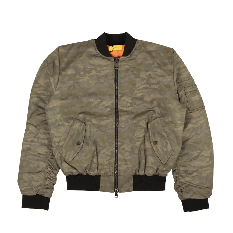 Pyer Moss Camo Bomber Jacket - Green