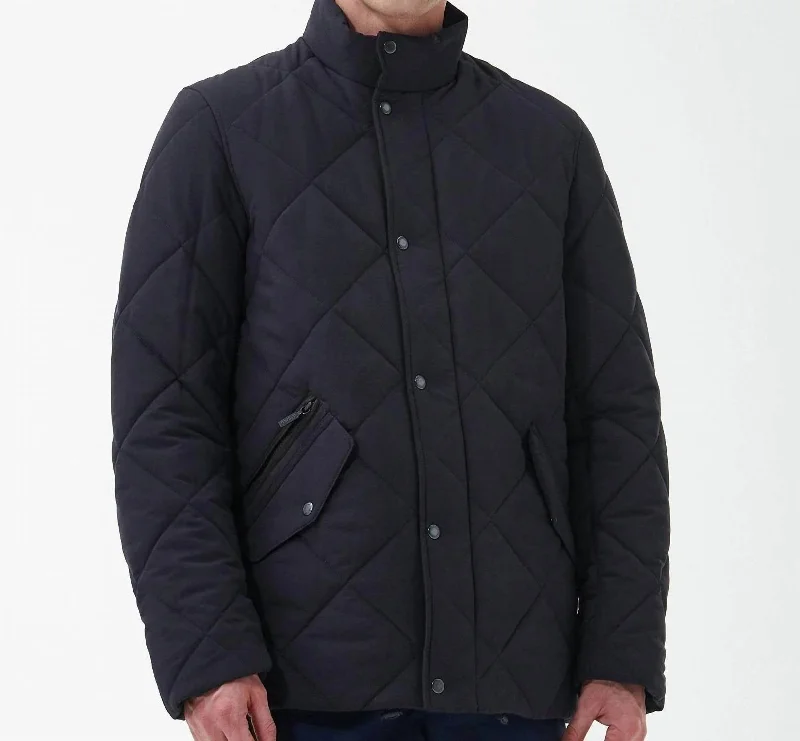 Winter Chelsea Quilt Jacket In Navy