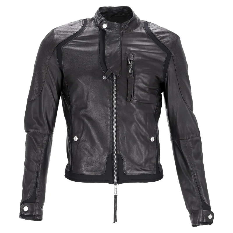 Dsquared2 Biker Jacket in Brown Leather