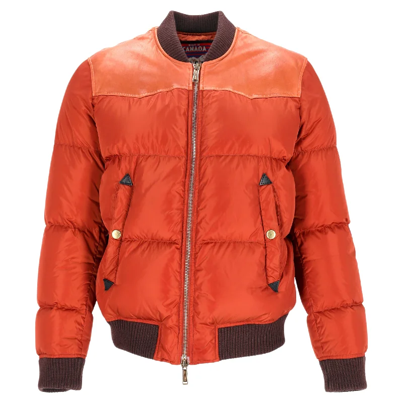 Dsquared2 Bomber Jacket in Orange Nylon