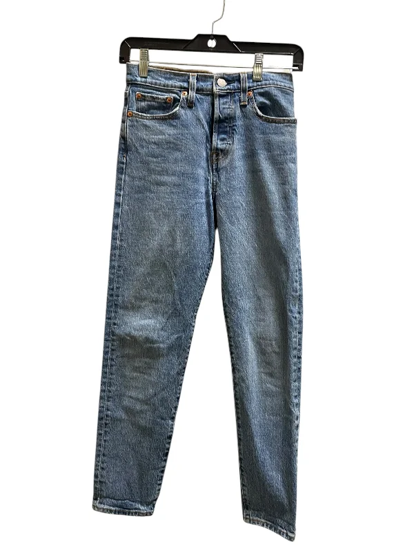 Jeans Boot Cut By Levis In Blue Denim, Size: 0