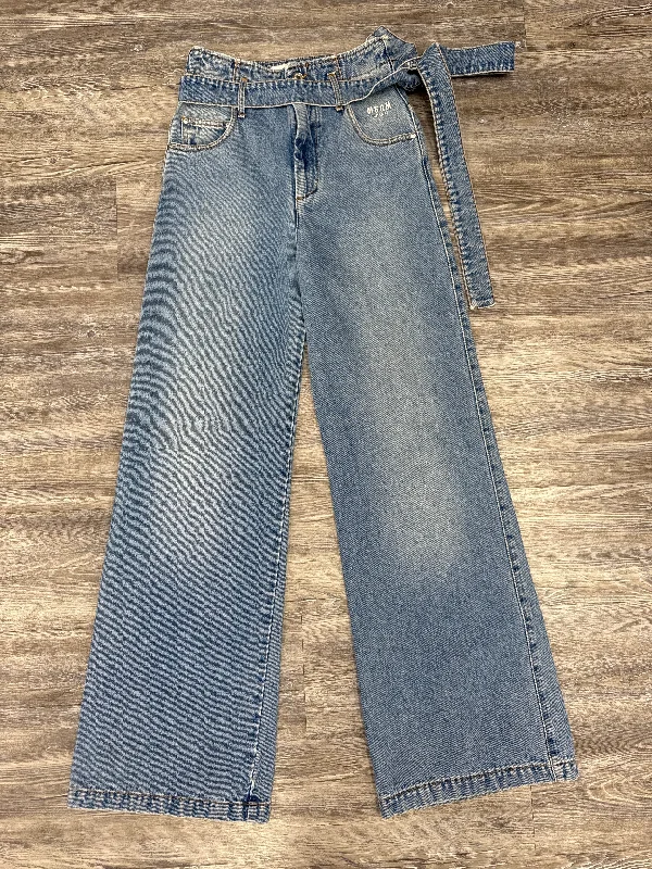 Jeans Boot Cut By MSGM In Blue Denim, Size: 40