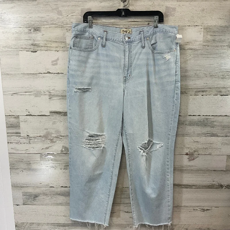 Jeans Boyfriend By Madewell In Blue Denim, Size: 14