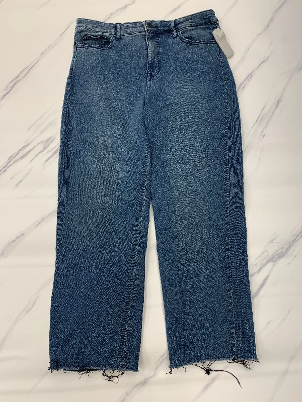 Jeans Cropped By Sanctuary In Blue Denim, Size: 14