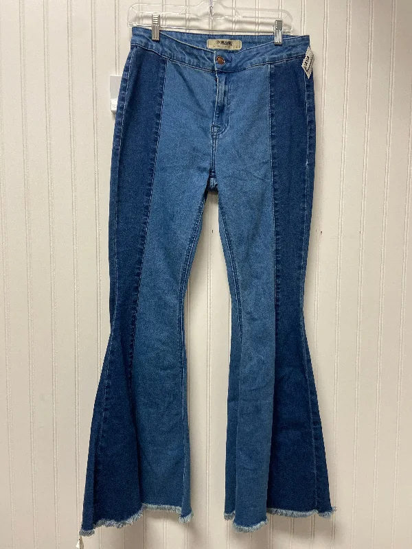 Jeans Flared By Cmb In Blue Denim, Size: 12