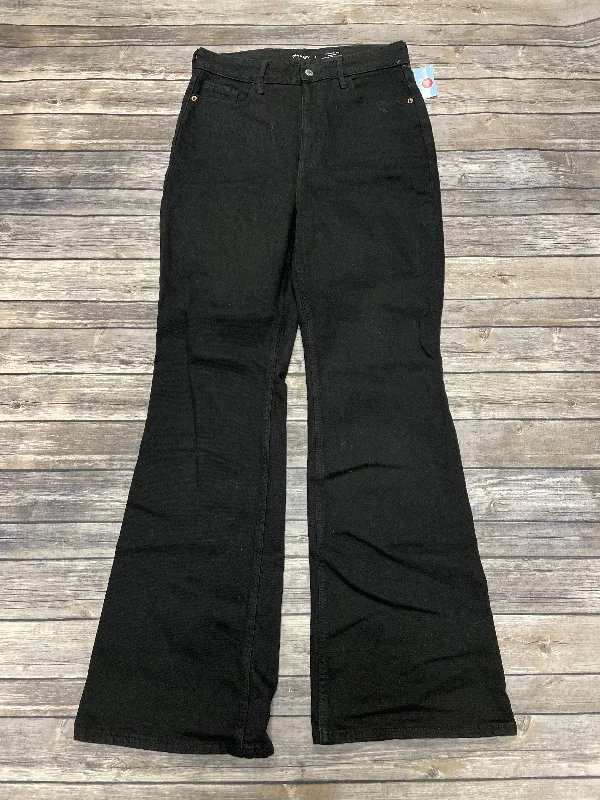 Jeans Flared By Old Navy In Black Denim, Size: 8