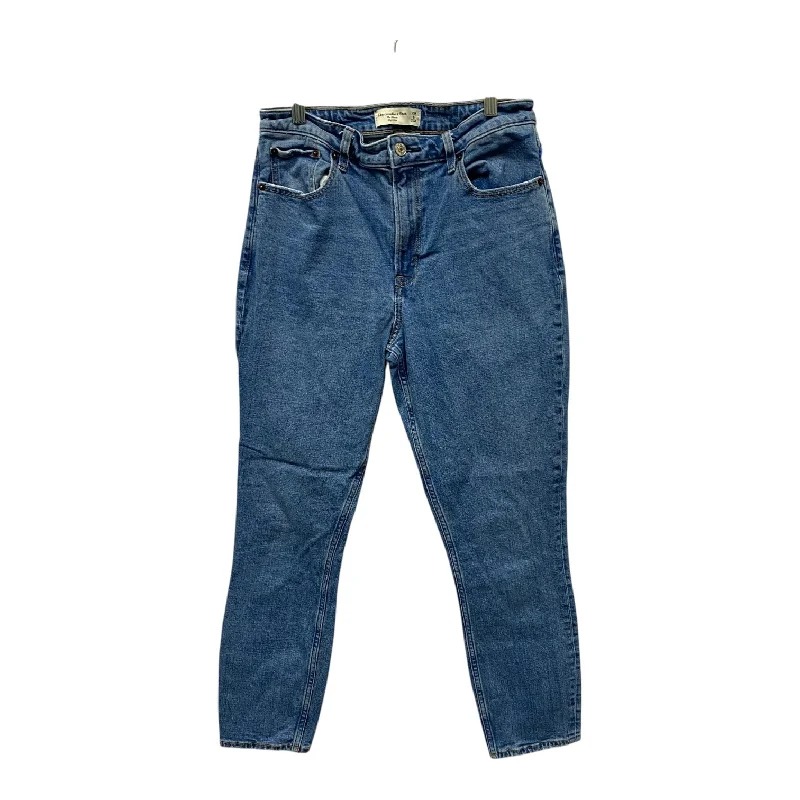 Jeans Skinny By Abercrombie And Fitch In Blue Denim, Size:8