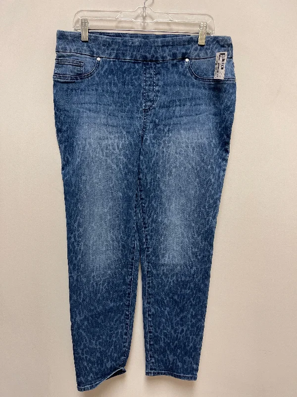 Jeans Skinny By Chicos In Blue Denim, Size: 12