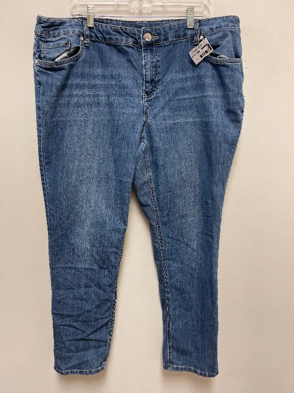 Jeans Skinny By Cj Banks In Blue Denim, Size: 20