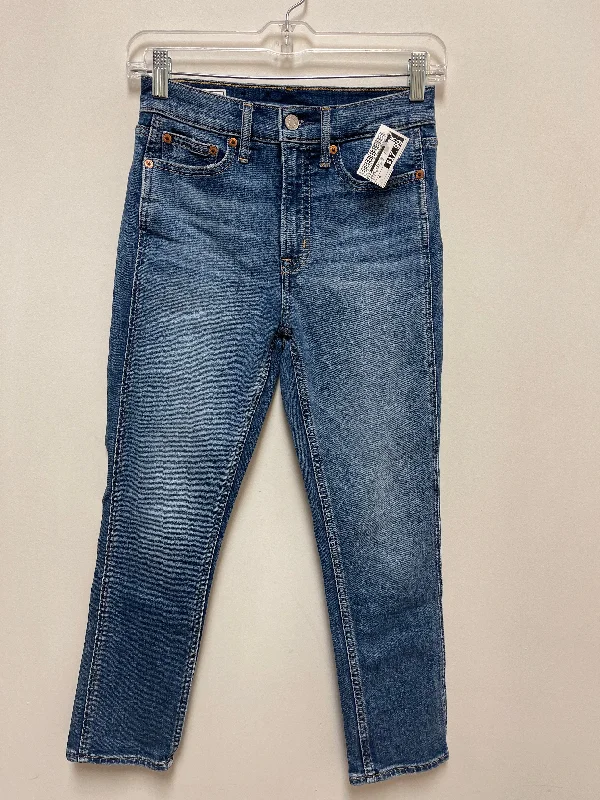 Jeans Skinny By Gap In Blue Denim, Size: 0