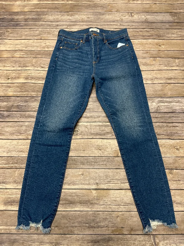 Jeans Skinny By Loft In Blue Denim, Size: 10