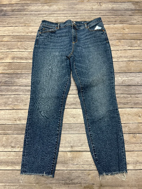 Jeans Skinny By Loft In Blue Denim, Size: 10