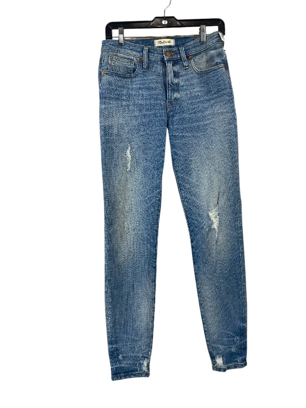 Jeans Skinny By Madewell In Blue Denim, Size: 28